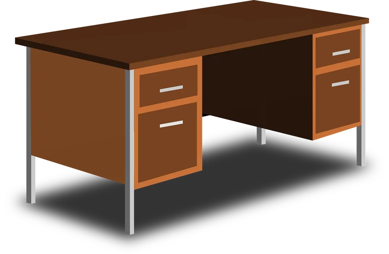 Desk — Bedroom Items vocabulary in English