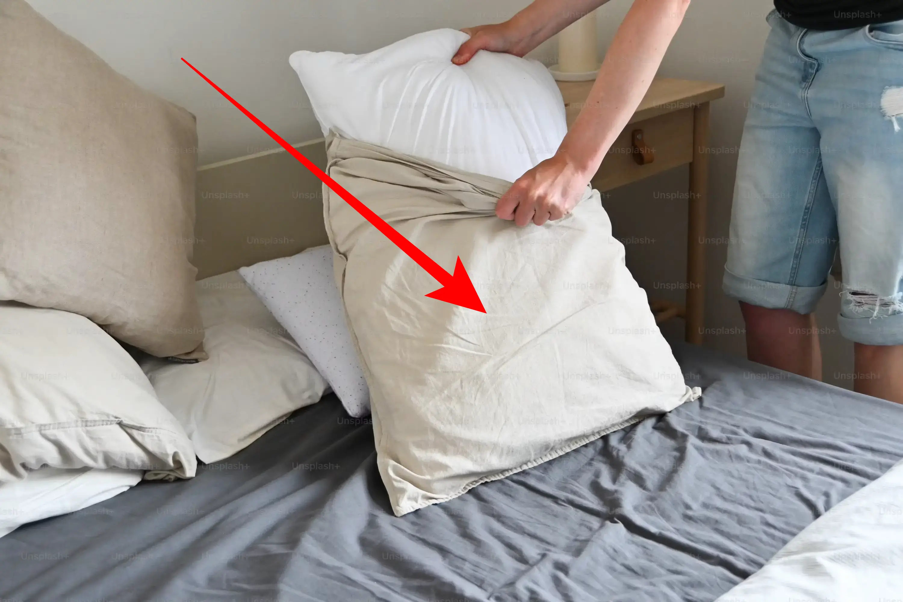 Pillowcase — Bedroom Items vocabulary in English