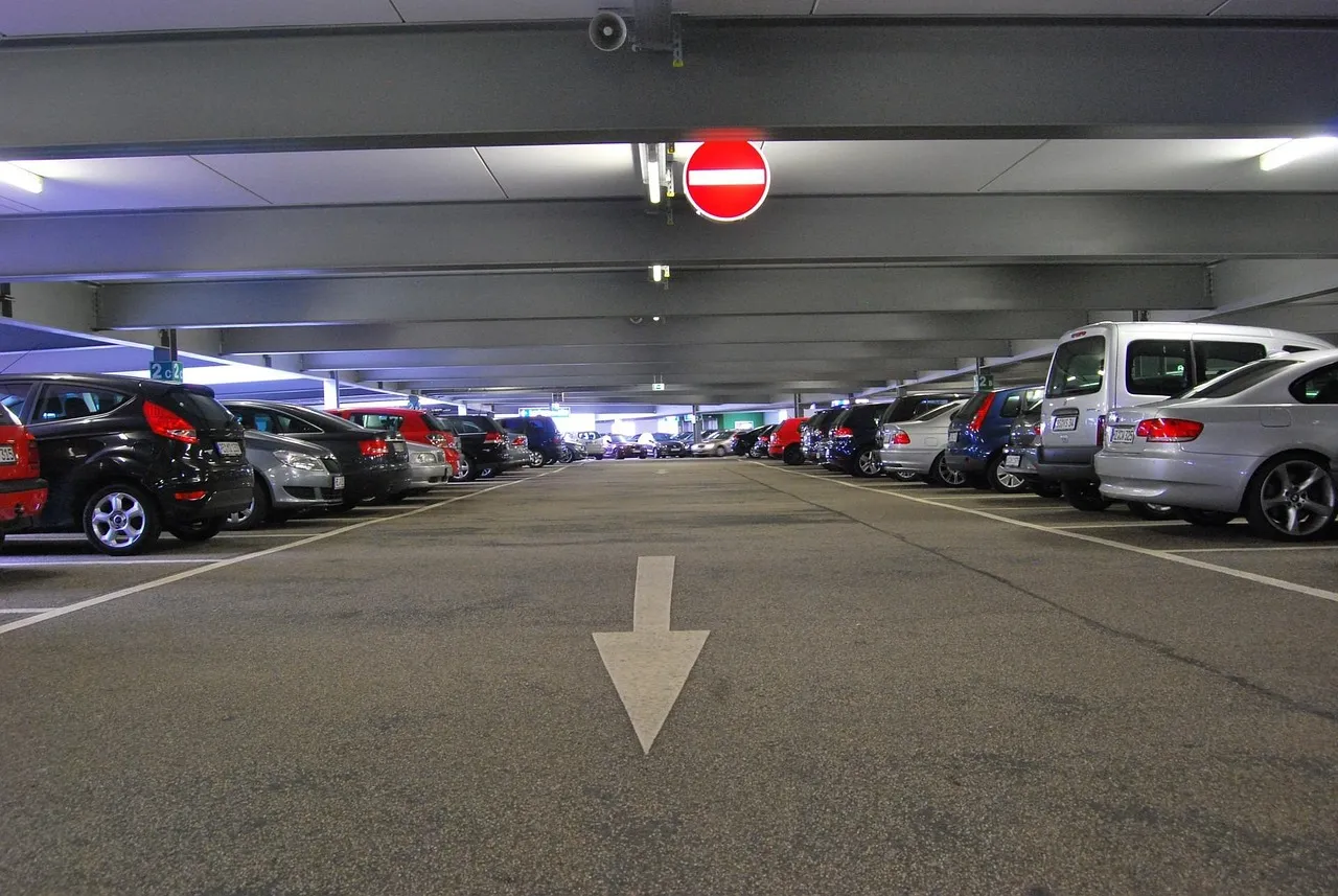 Parking Lot — Public Places vocabulary in English