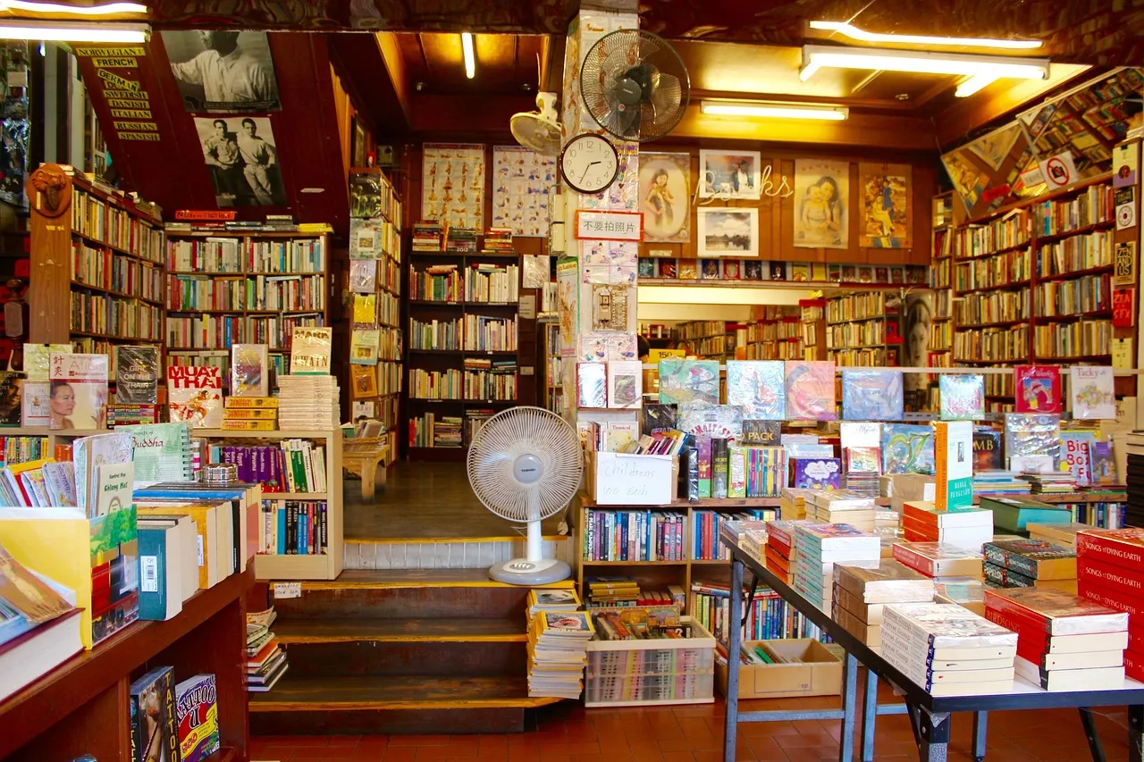 Bookstore — Public Places vocabulary in English