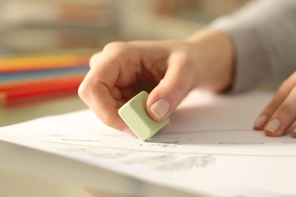 Eraser — School Supplies vocabulary in English