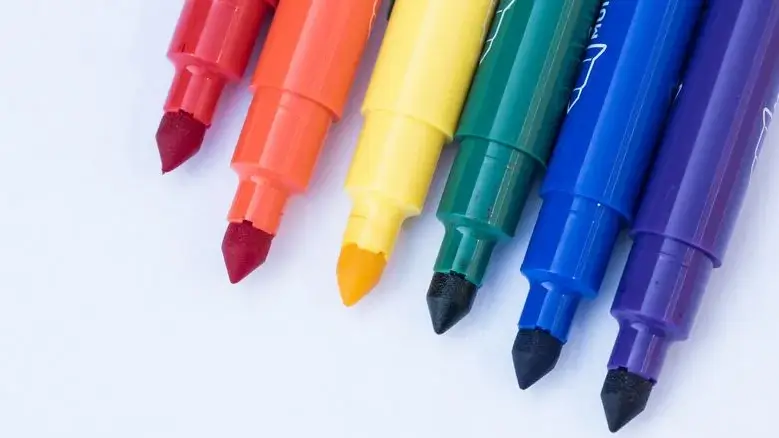Marker — School Supplies vocabulary in English