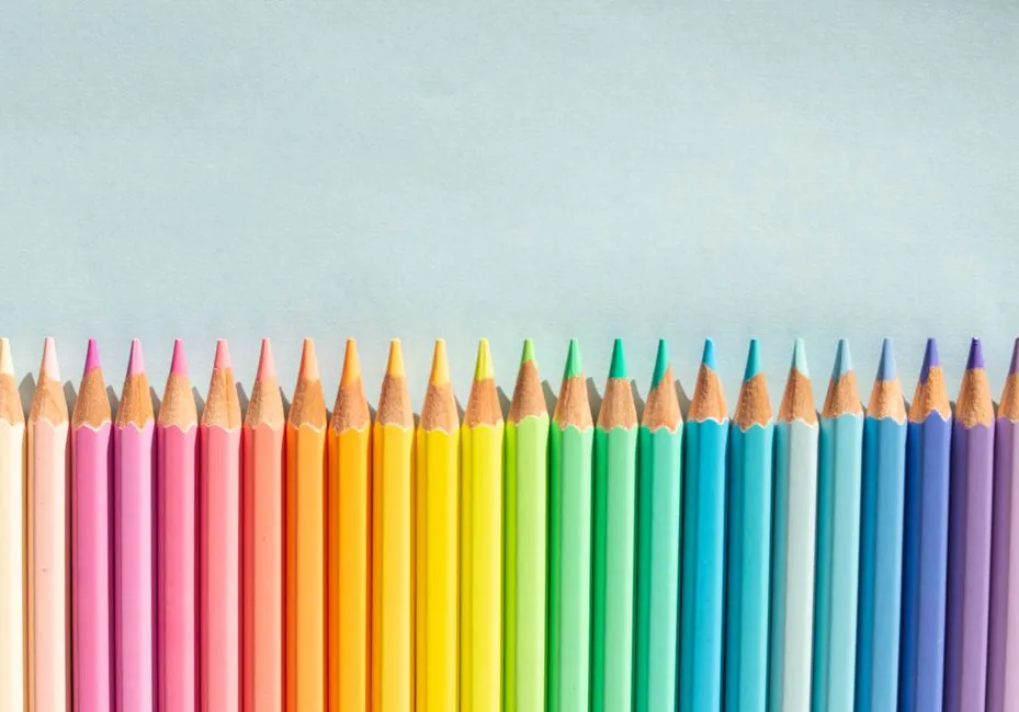 Colored Pencils — School Supplies vocabulary in English