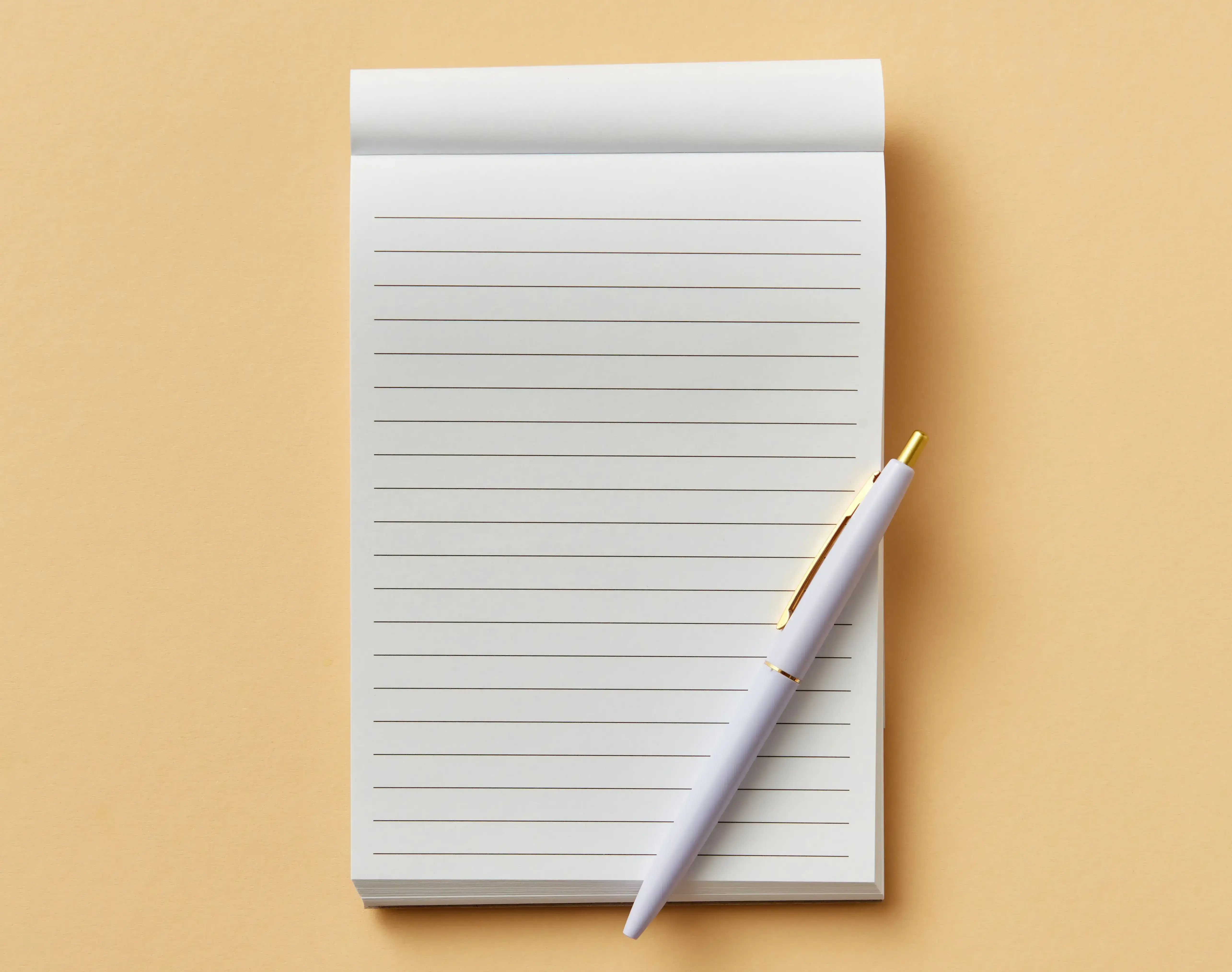 Notepad — School Supplies vocabulary in English