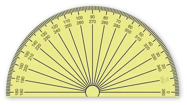 Protractor — School Supplies vocabulary in English
